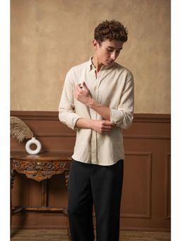 J.LINUM Co - Olive Grove Linen Shirt Off White Shirt