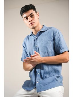 J.LINUM Co - Coastal Blue Linen Shirt