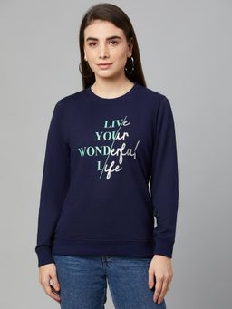 Club York - Women Navy Sweatshirt