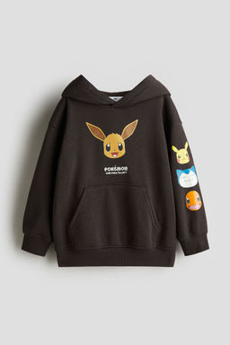 H&M - Boys Brown Printed Hoodie