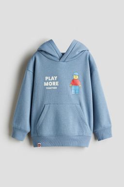 H&M - Boys Blue Printed Hoodie