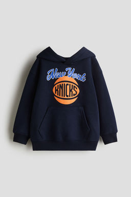 H&M - Boys Blue Printed Hoodie