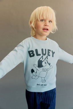 H&M - Boys Blue Printed Sweatshirt