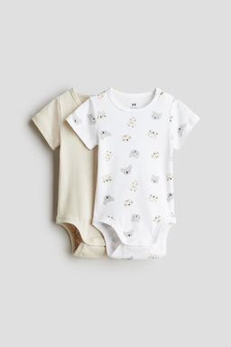 H&M - Boys 2-Pack Short-Sleeved Bodysuits