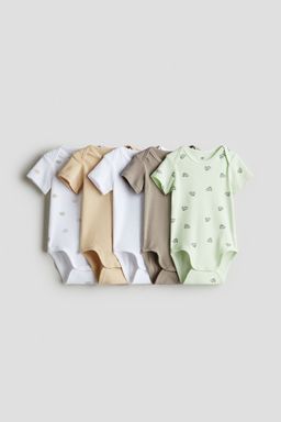 H&M - Boys 5-Pack Cotton Bodysuits