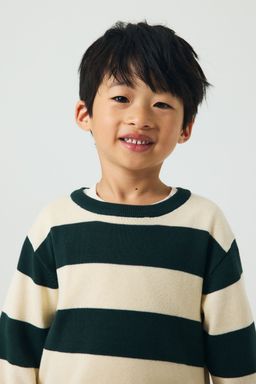 H&M - Boys White Cotton Jumper