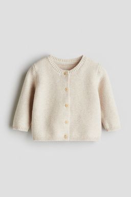 H&M - Boys Beige Knitted Cardigan