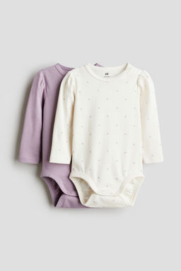 H&M - Boys 2-Pack Long-Sleeved Bodysuits