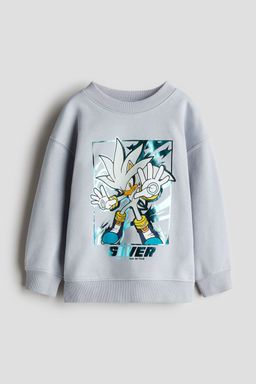 H&M - Boys Grey Motif-Detail Sweatshirt