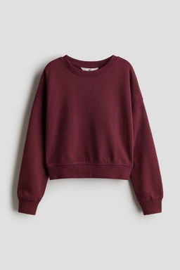H&M - Girls Red Crew-Neck Sweatshirt