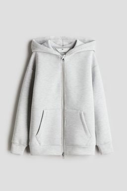H&M - Boys Grey Scuba Zip-Through Hoodie