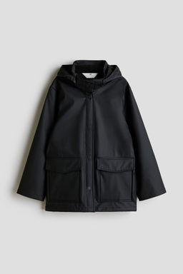 H&M - Girls Black Rain Jacket