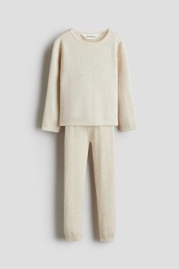 H&M - Boys Beige 2-Piece Merino Wool