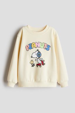H&M - Girls Yellow Motif-Detail Sweatshirt
