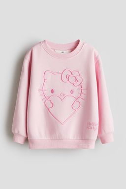 H&M - Girls Pink Motif-Detail Sweatshirt