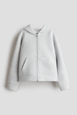 H&M - Girls Grey Oversized Scuba Hoodie