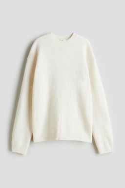 H&M - Girls White Loose-Fit Jumper