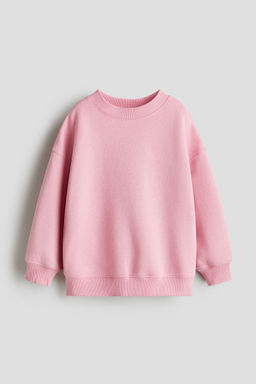 H&M - Girls Pink Brushed-Inside Sweatshirt