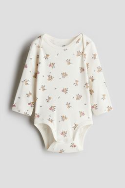 H&M - Boys White Envelope-Neck Bodysuit