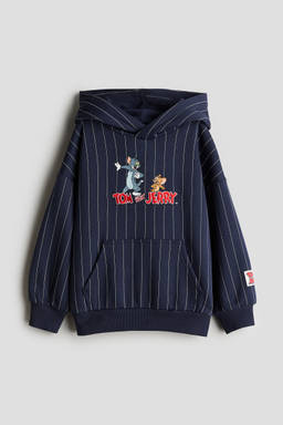 H&M - Boys Blue Print-Motif Hoodie