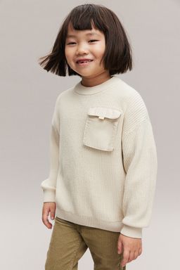 H&M - Boys Beige Flap-Pocket Jumper