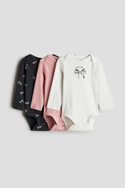 H&M - Boys 3-Pack Printed Jersey Bodysuits