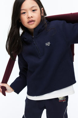 H&M - Boys Blue Zip-Top Pique Hoodie