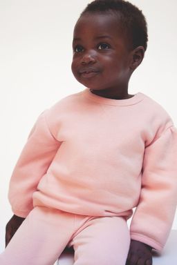 H&M - Girls Pink 2-Piece Sweatshirt And Leggings