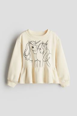 H&M - Girls Yellow Peplum Sweatshirt