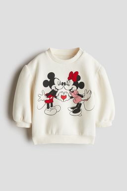 H&M - Girls Multi-Color Printed Cotton Sweatshirt