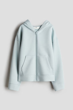 H&M - Girls Turquoise Scuba Zip-Through Hoodie