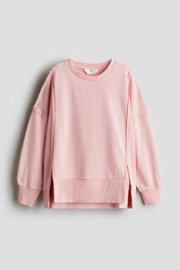 H&M - Girls Pink Oversized Sweatshirt