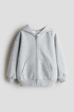 H&M - Boys Grey Oversized Zip-Through Hoodie