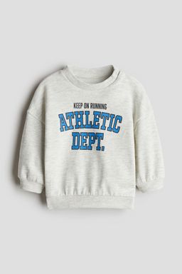 H&M - Boys Grey Printed Sweatshirt