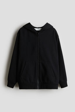 H&M - Boys Black Zip-Through Hoodie