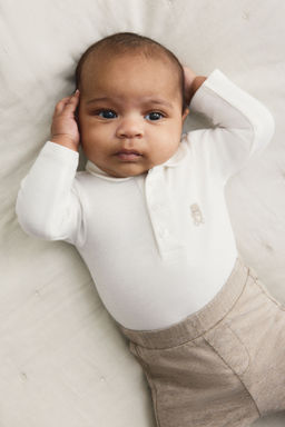 H&M - Boys Beige 2-Piece Cotton