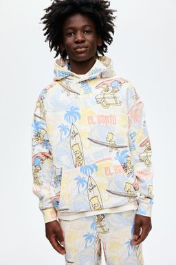 H&M - Boys Blue Printed Hoodie