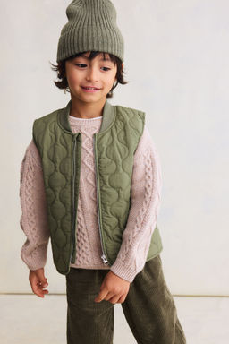 H&M - Boys Green Quilted Gilet