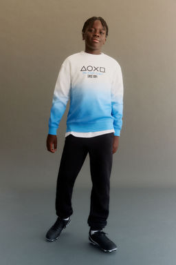 H&M - Boys Blue Printed Sweatshirt