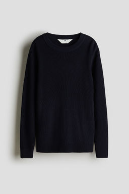 H&M - Boys Blue Rib-Knit Jumper