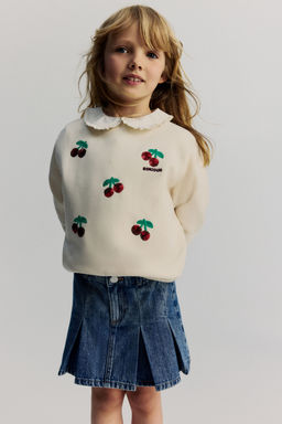 H&M - Girls White Sweatshirt