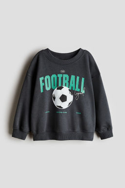 H&M - Boys Grey Printed Sweatshirt