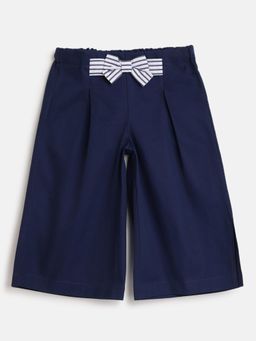 Chicco - Girls Dark Blue Solid Trouser
