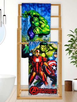 Athom Living - Marvels Avengers Themed Bath Towel Kids (Pack Of 2) (M)