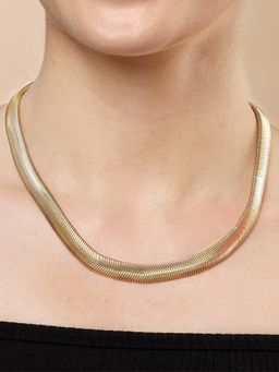 Karatcart - Gold-Plated Snake Chain Necklace for Women