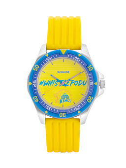 Sonata - Yellow PU Leather Watch-7930PP13