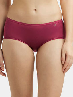 Jockey - 1809 Women Full Coverage Micro Modal Elastane Full Brief - Pink Wine