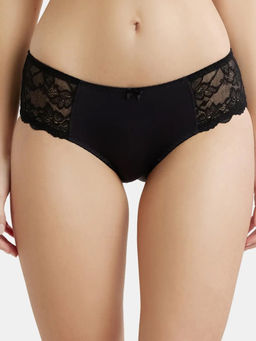 Jockey - 1814 Women Full Coverage Soft Touch Microfiber Elastane Hipster - Black