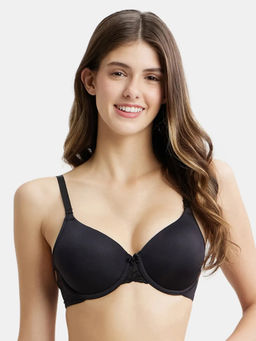 Jockey - 1817 Wired Padded Soft Touch Microfiber Elastane T-Shirt Bra - Black