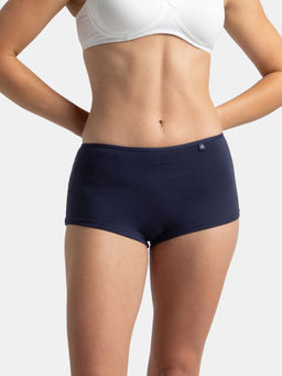 Jockey - SS04 Women High Coverage Super Combed Cotton Elastane Boy Leg - Classic Navy